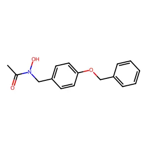N-(4-苄氧基苄基)乙酰异羟肟酸 structure