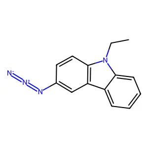 3-Azido-N-ethylcarbazole structure