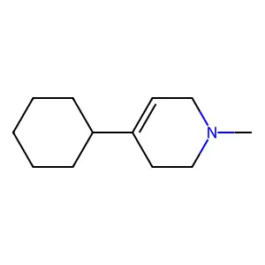 4-Cyclohexyl-1,2,3,6-tetrahydro-1-methylpyridine structure
