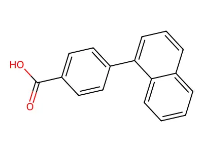 4-(Naphthalen-1-yl)benzoic acid structure