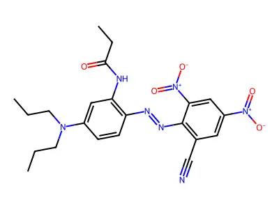N-(2-((2-Cyano-4,6-dinitrophenyl)azo)-5-(dipropylamino)phenyl)propanamide structure