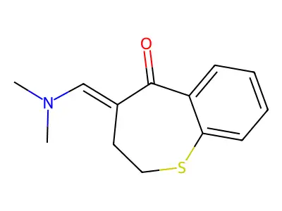 4-[(Dimethylamino)methylidene]-2,3,4,5-tetrahydro-1-benzothiepin-5-one structure
