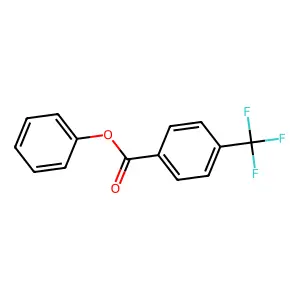 Phenyl 4-(trifluoromethyl)benzoate structure