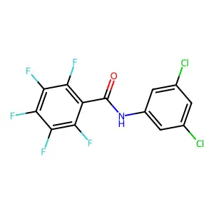 N-(3,5-dichlorophenyl)-2,3,4,5,6-pentafluorobenzamide structure