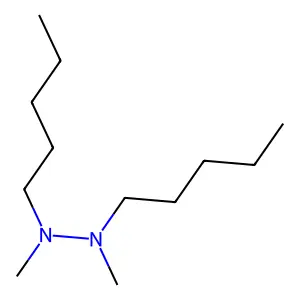 Hydrazine, N,N'-dimethyl-N,N'-dipentyl- structure