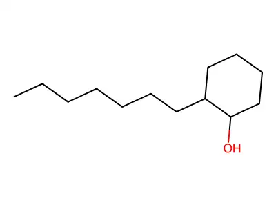 2-Heptylcyclohexan-1-ol structure