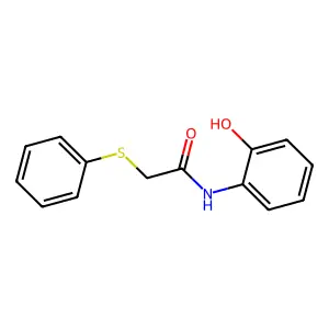 N-(2-hydroxyphenyl)-2-(phenylsulfanyl)acetamide structure