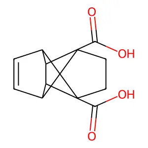 Spiro[bicyclo[2.2.1]hept-5-ene-7,1'-cyclopentane]-2,3-dicarboxylic acid structure