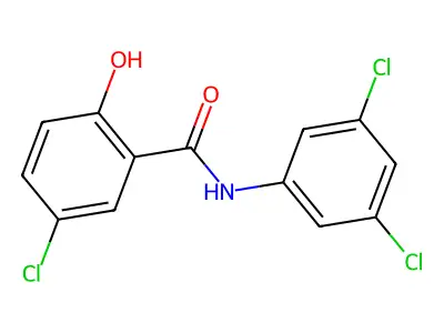 5-chloro-N-(3,5-dichlorophenyl)-2-hydroxybenzamide structure