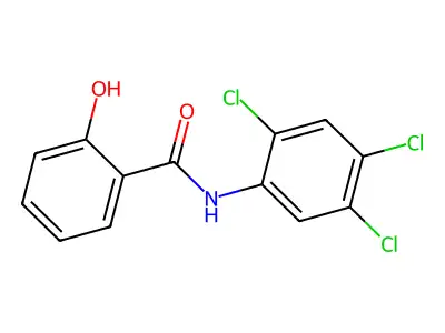 2-Hydroxy-N-(2,4,5-trichlorophenyl)benzamide structure