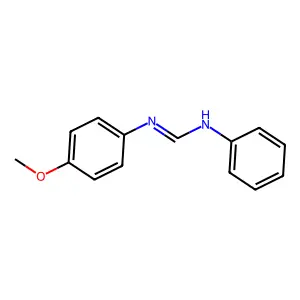 N-Phenyl-N'-(4-methoxyphenyl)formamidine structure
