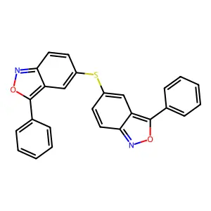 2,1-Benzisoxazole, 5,5'-thiobis[3-phenyl- structure