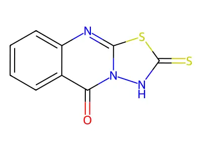 2-Thioxo-5H-1,3,4-thiadiazolo[2,3-b]quinazolin-5-one structure