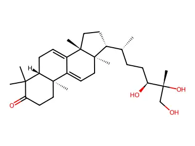 灵芝酮三醇 structure
