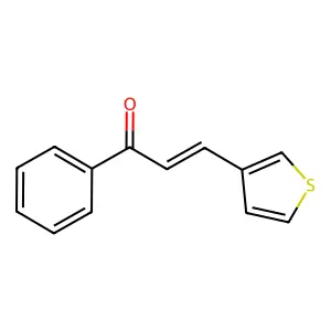 1-Phenyl-3-(thiophen-3-yl)prop-2-en-1-one structure
