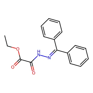 Ethyl 2-(2-benzhydrylidenehydrazinyl)-2-oxoacetate structure