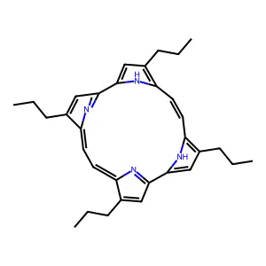 Tetrapropylporphycene structure