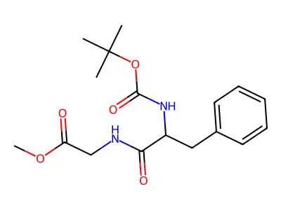 Methyl 2-(2-{[(tert-butoxy)carbonyl]amino}-3-phenylpropanamido)acetate structure