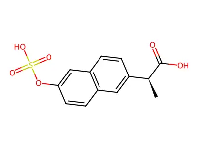 (2s)-2-[6-(Sulfooxy)naphthalen-2-yl]propanoic acid structure