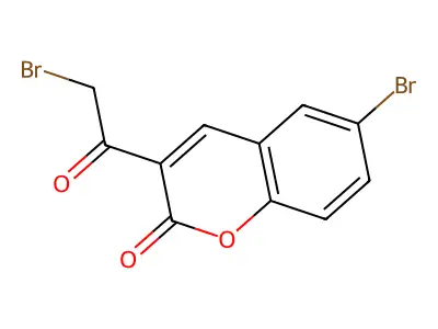 6-Bromo-3-(bromoacetyl)-2H-chromen-2-one structure