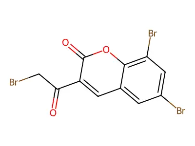 6,8-Dibromo-3-(2-bromoacetyl)chromen-2-one structure