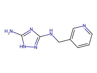 N5-(Pyridin-3-ylmethyl)-1H-1,2,4-triazole-3,5-diamine structure