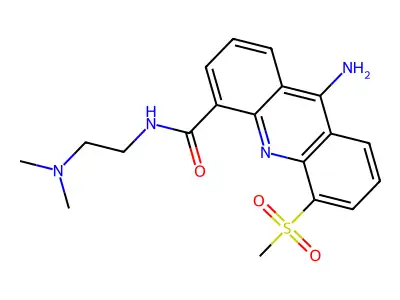 9-Amino-N-(2-(dimehtylamino)ethyl)-5-(methylsulfonyl)-4-acridinecarboxamide structure