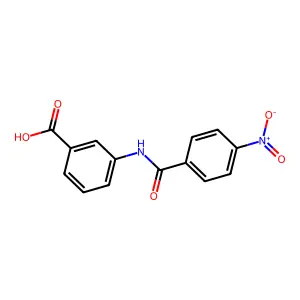 3-[(4-Nitrobenzoyl)amino]benzoic acid structure