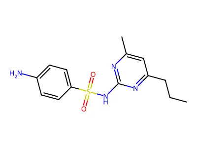 N1-(4-Methyl-6-propyl-2-pyrimidinyl)sulfanilamide structure