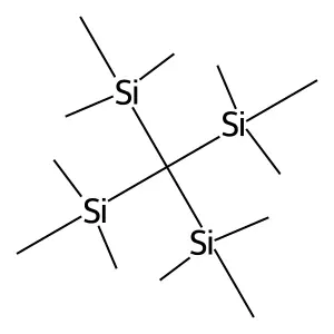 四(三甲基硅基)甲烷 structure