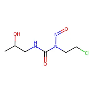 1-Nitroso-1-(2-chloroethyl)-3-(2-hydroxypropyl)urea structure
