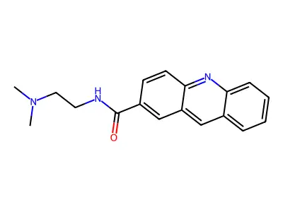 N-(2-(二甲氨基)乙基)-2-吖啶甲酰胺 structure