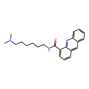 4-Acridinecarboxamide, N-(6-(dimethylamino)hexyl)- structure