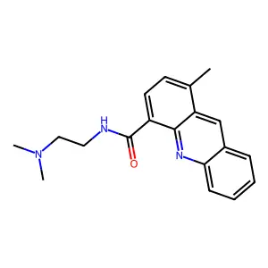 4-Acridinecarboxamide, N-(2-(dimethylamino)ethyl)-1-methyl- structure