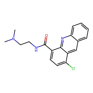 4-Acridinecarboxamide, 1-chloro-N-(2-(dimethylamino)ethyl)- structure