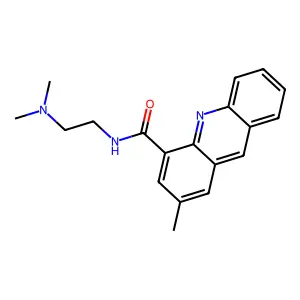 4-Acridinecarboxamide, N-(2-(dimethylamino)ethyl)-2-methyl- structure