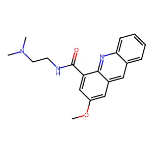 4-Acridinecarboxamide, N-(2-(dimethylamino)ethyl)-2-methoxy- structure