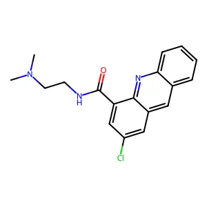 4-Acridinecarboxamide, 2-chloro-N-(2-(dimethylamino)ethyl)- structure