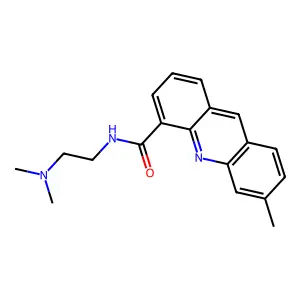 4-Acridinecarboxamide, N-(2-(dimethylamino)ethyl)-6-methyl- structure