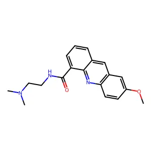 4-Acridinecarboxamide, N-(2-(dimethylamino)ethyl)-7-methoxy- structure