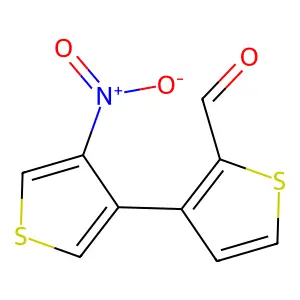 3-(4-Nitrothiophen-3-yl)thiophene-2-carbaldehyde structure