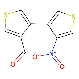 3-Nitro-3'-formyl-4,4'-bithiophene structure