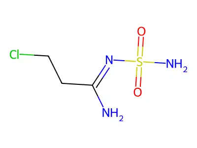 3-Chloro-N-sulphamylpropionamidine structure