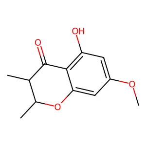 5-Hydroxy-7-methoxy-2,3-dimethyl-chroman-4-one structure