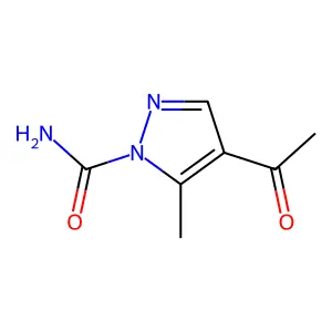 4-乙酰基-5-甲基吡唑-1-甲酰胺 structure