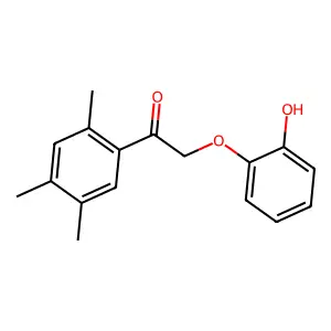 2-(2-Hydroxyphenoxy)-1-(2,4,5-trimethylphenyl)ethan-1-one structure