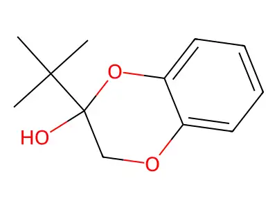 2-Tert-butyl-2,3-dihydro-1,4-benzodioxin-2-ol structure
