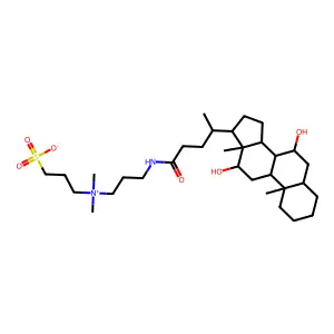 3-((3-Deoxycholamidopropyl)dimethylammonio)-1-propane structure