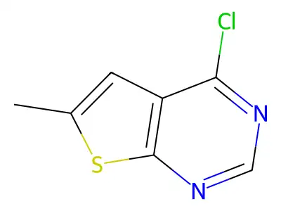 4-Chloro-6-methylthieno(2,3-d)pyrimidine structure