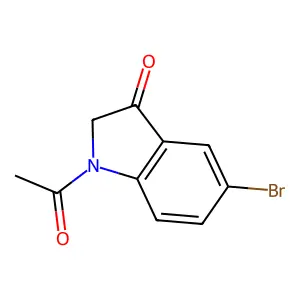 1-Acetyl-5-bromoindolin-3-one structure